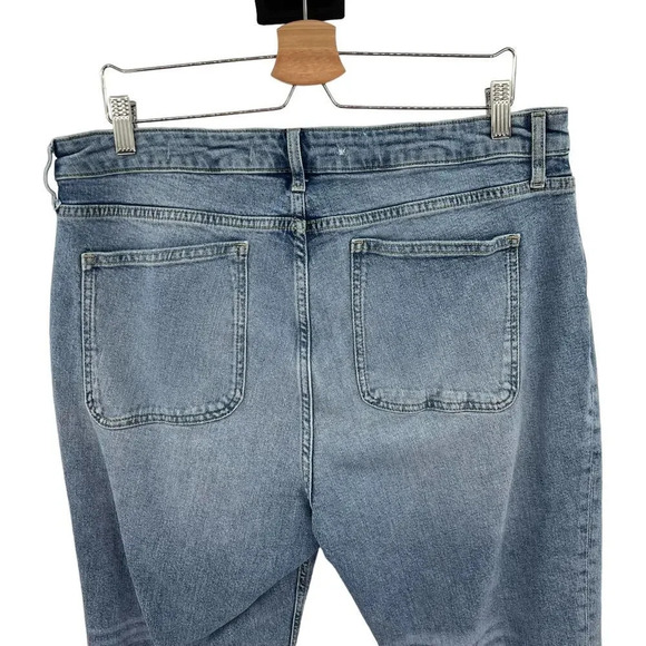 Anthropologie PilcroJeans High-Rise Slim Medium Wash Distressed Plus‎ Size 18W - Picture 9 of 16